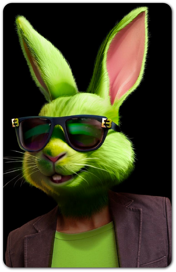 Elitbet Money Bunny final 3D mascot render — iGaming brand character